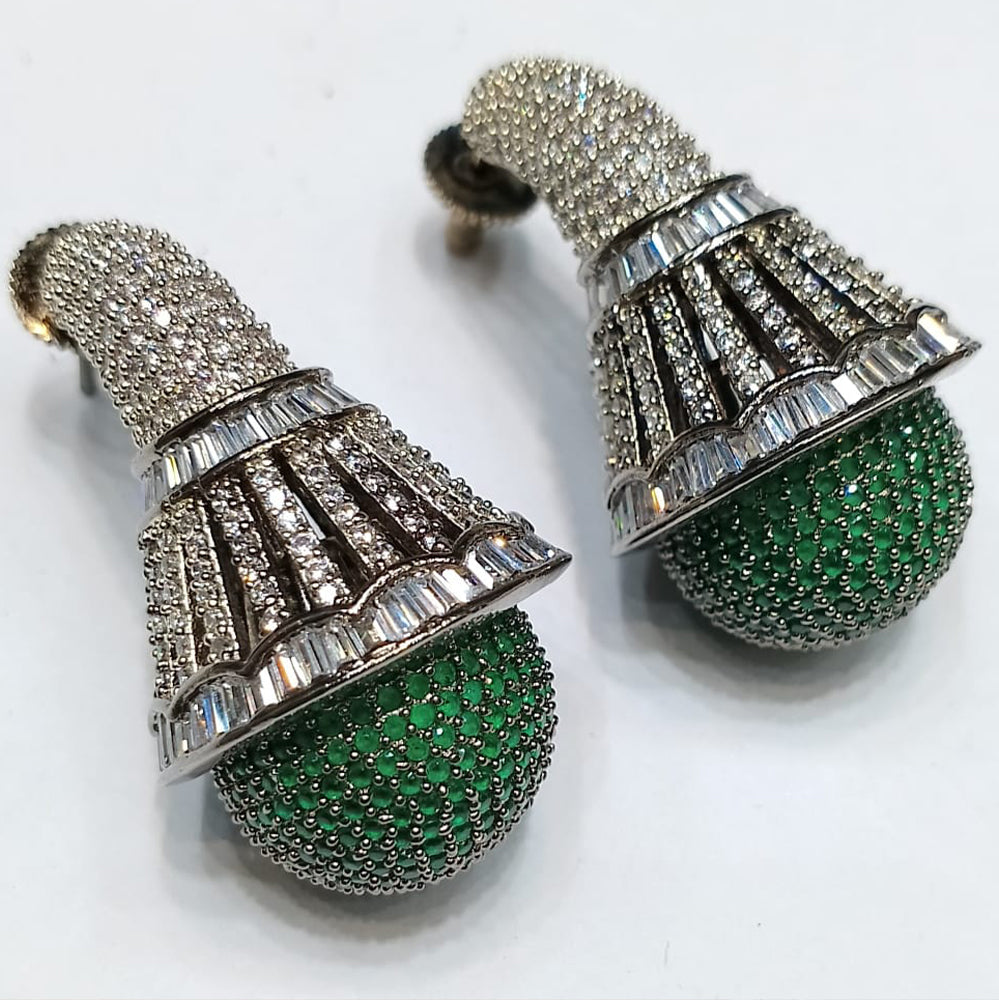 Crystal Pavé Badminton Shuttlecock Drop Earrings