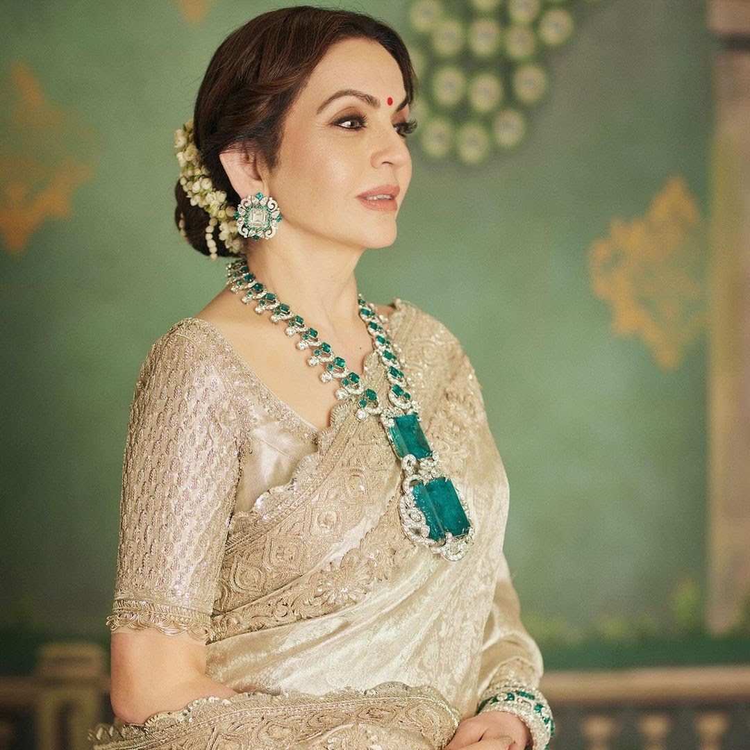 Emerald Shaped Halo Earrings & Necklace Set