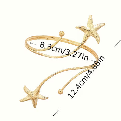 Gold Starfish Arm Cuff