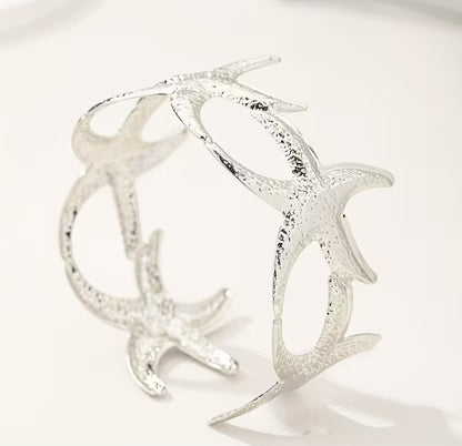 Silver Starfish Arm Cuff