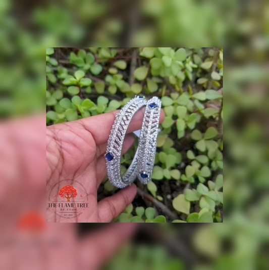 Luxury AD Zircon Designer Bangles Set