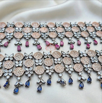 Royal Luxe Flexible Zircon Choker Set