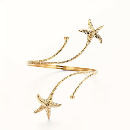 Gold Starfish Arm Cuff