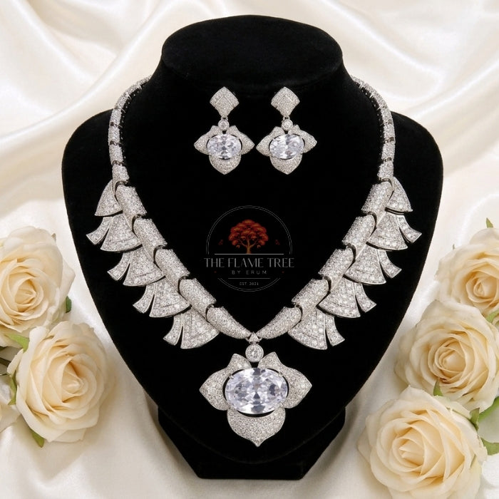 Royal Gold Plated Necklace Set