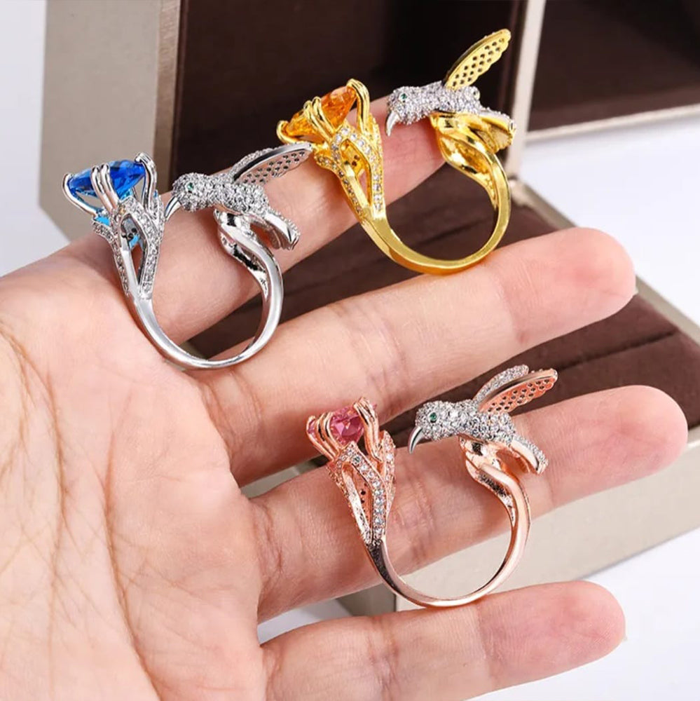 "Sunny" Hummingbird Ring