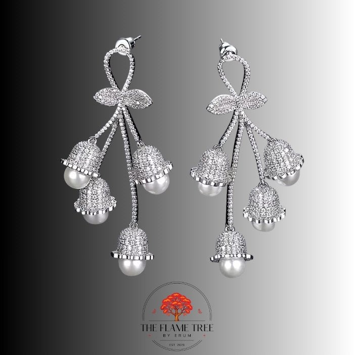 Silver Flora Pearl Cascade