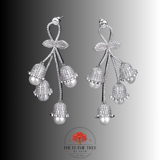 Silver Flora Pearl Cascade