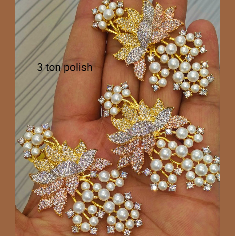 3-Tone Polish Floral Pearl Set