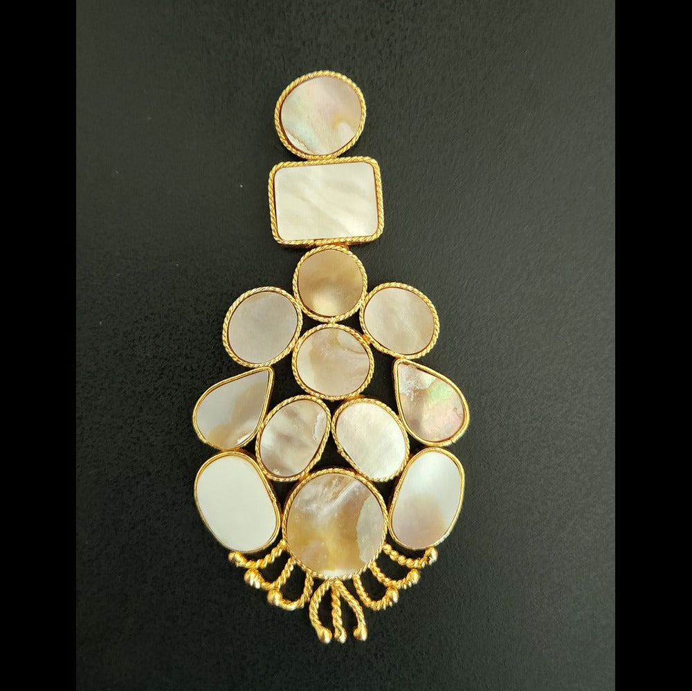 Vintage Gas Bijoux Mother of Pearl Statement Earrings