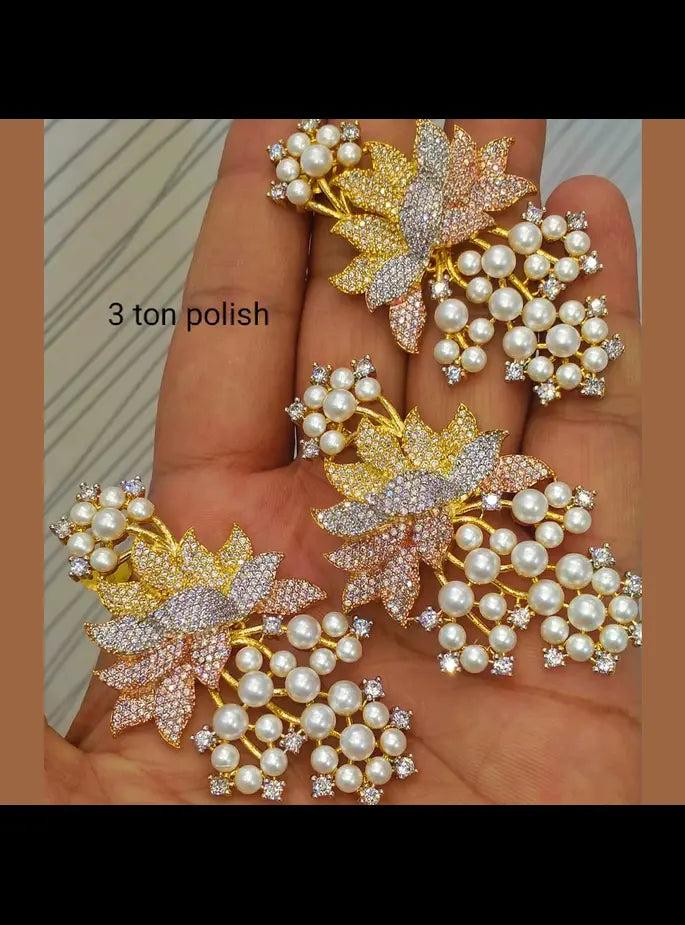 3-Tone Polish Floral Pearl Set