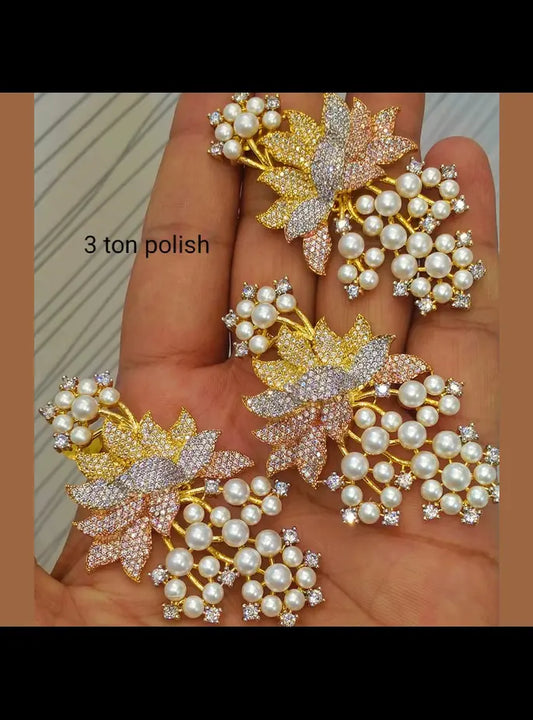 3-Tone Polish Floral Pearl Set