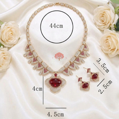 Royal Gold Plated Necklace Set