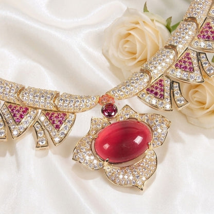 Royal Gold Plated Necklace Set