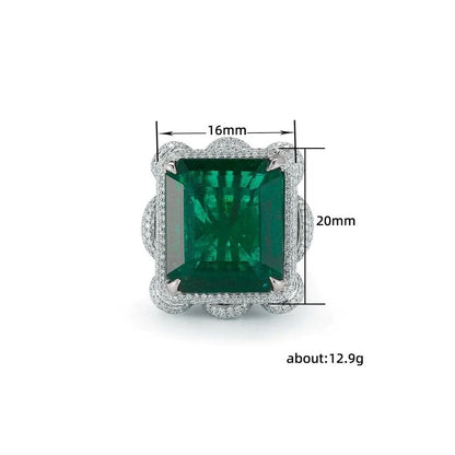 Beyoncé Style Emerald Split Shank Ring