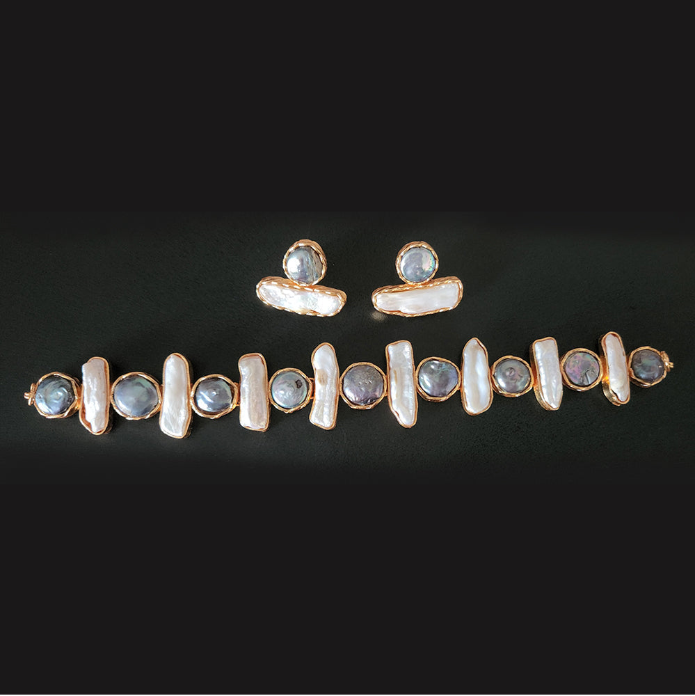Baroque Pearl Jewelry Set