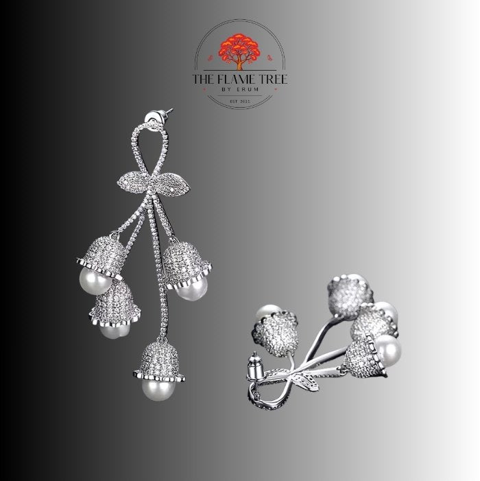 Silver Flora Pearl Cascade