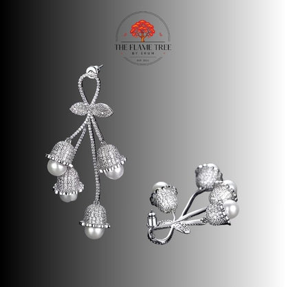 Silver Flora Pearl Cascade