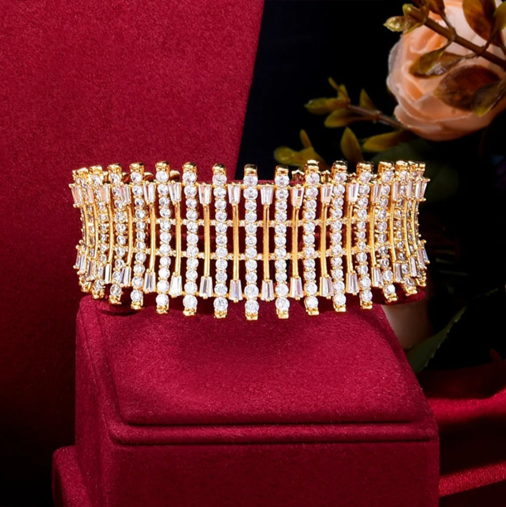 GODKI Luxury Cubic Zircon Bridal Jewelry Set