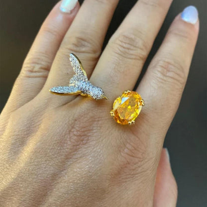 "Sunny" Hummingbird Ring