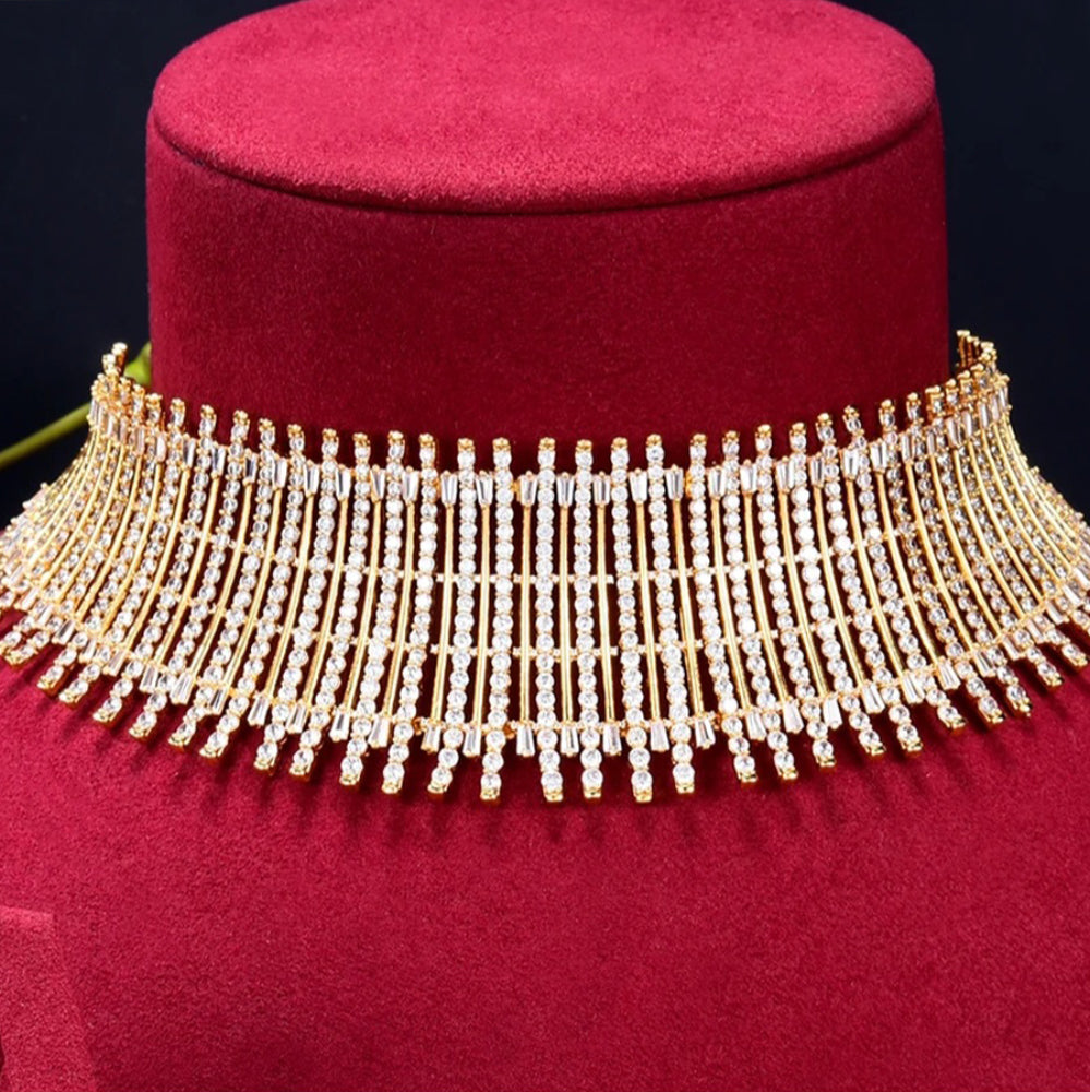 GODKI Luxury Cubic Zircon Bridal Jewelry Set