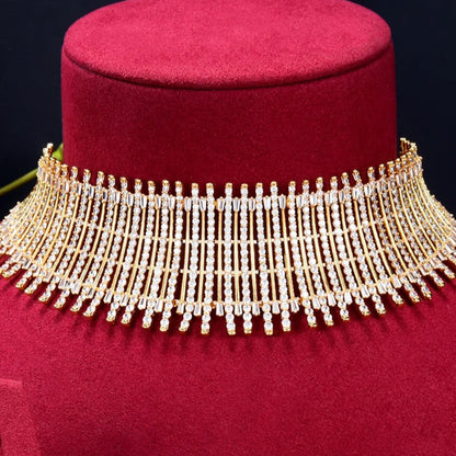 GODKI Luxury Cubic Zircon Bridal Jewelry Set