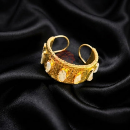 Aurelia Mother of Pearl Gold Plated Bangle