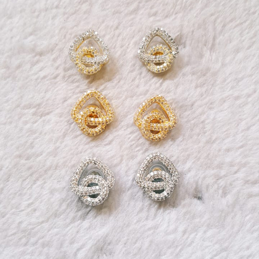 Interlocked Geometric Stud earrings