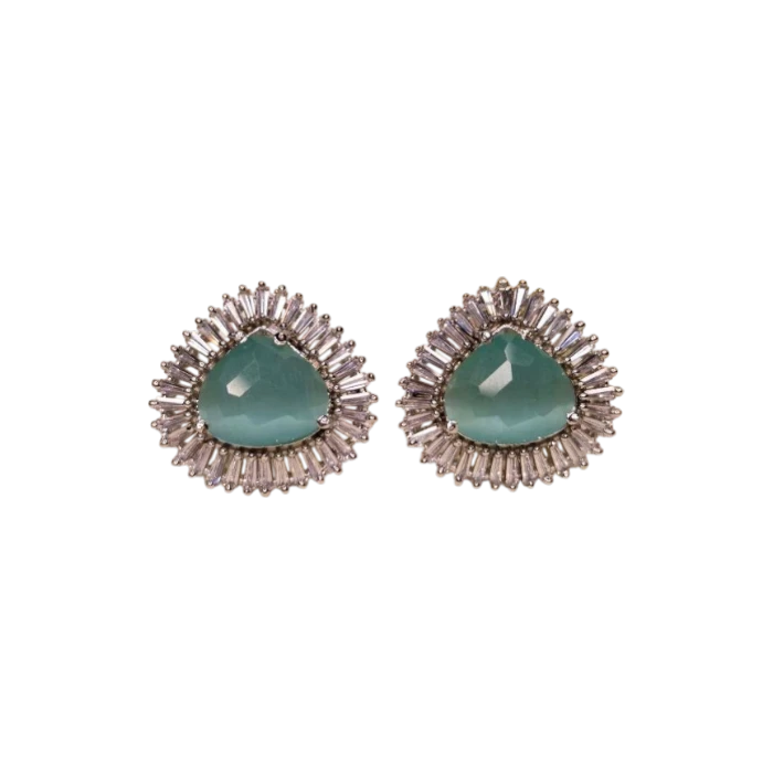 Triangle Stud Zircon Tops