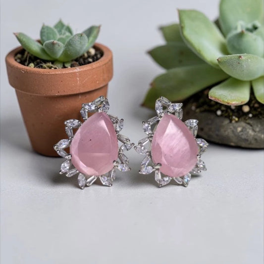 Pear Shape Zircon Stud Tops