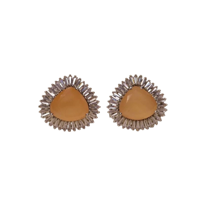 Triangle Stud Zircon Tops