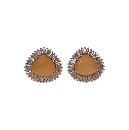 Triangle Stud Zircon Tops