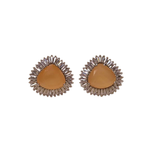 Triangle Stud Zircon Tops