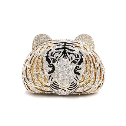 Tiger Crystal Clutch