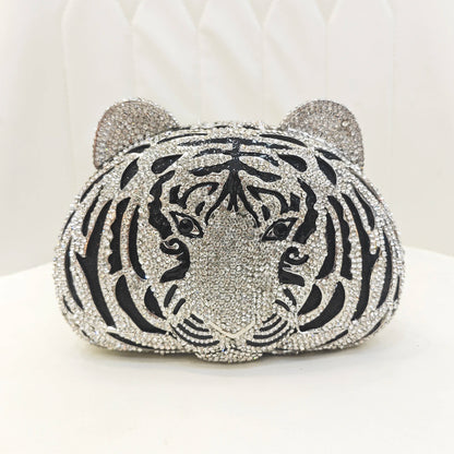 Tiger Crystal Clutch