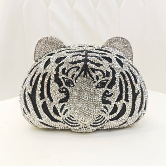 Tiger Crystal Clutch