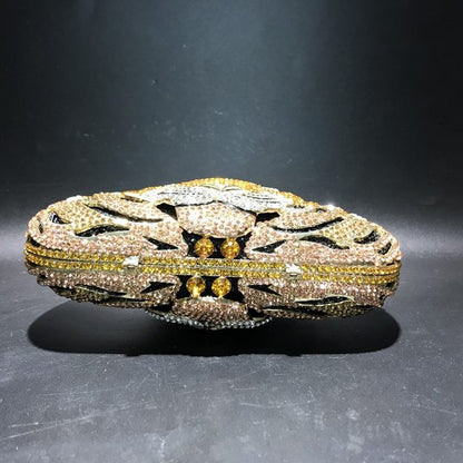 Tiger Crystal Clutch