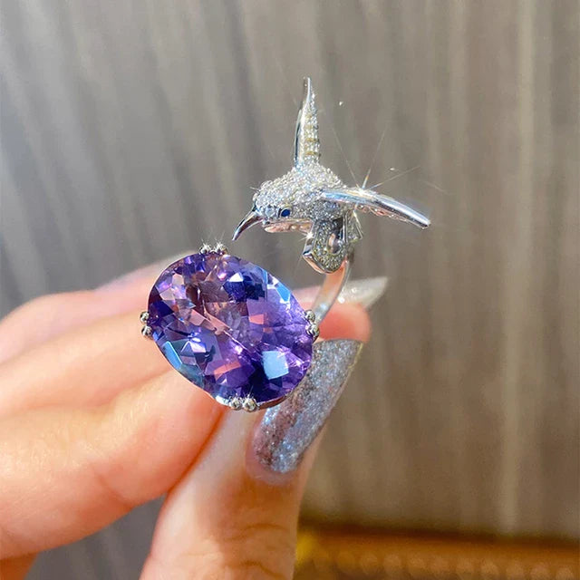 "Sunny" Hummingbird Ring