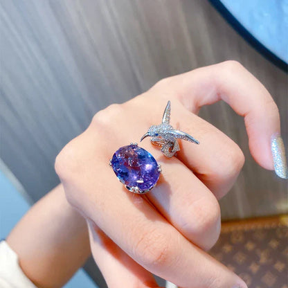 "Sunny" Hummingbird Ring