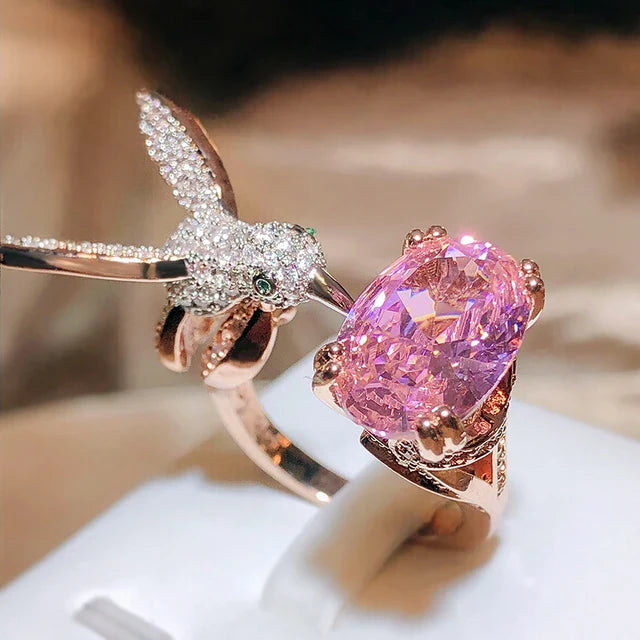 "Sunny" Hummingbird Ring