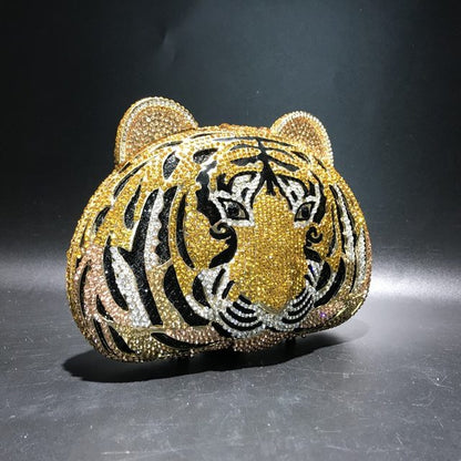 Tiger Crystal Clutch