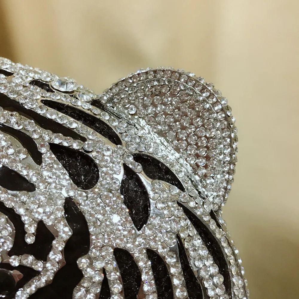 Tiger Crystal Clutch