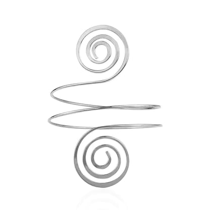 Alloy Spiral Armband Swirl Upper Arm Cuff Armlet Bangle