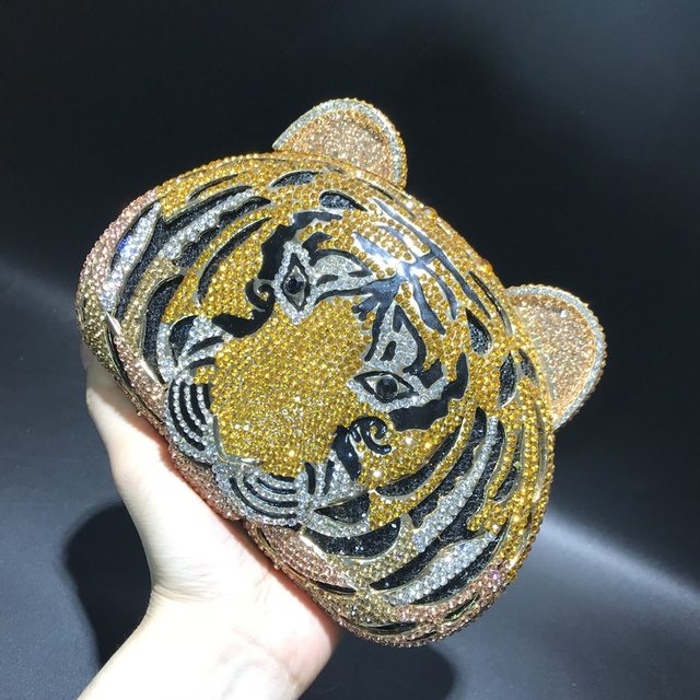 Tiger Crystal Clutch