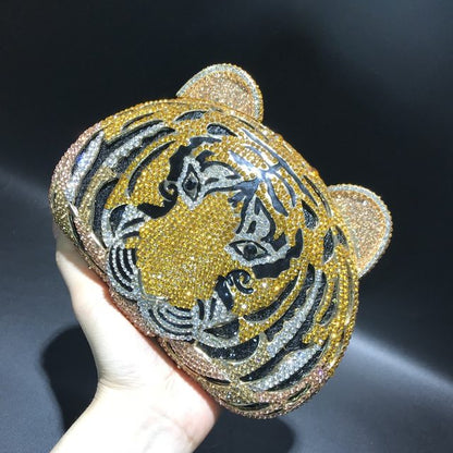 Tiger Crystal Clutch