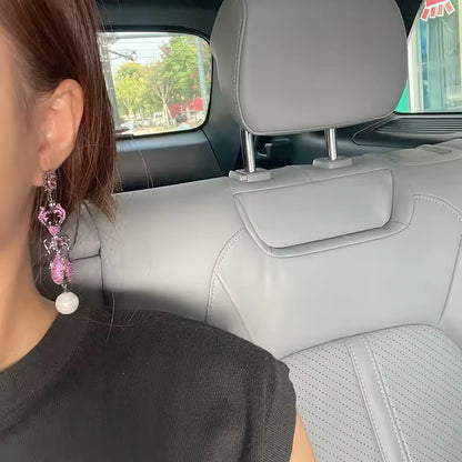 Beetle Pearl Drop Earrings