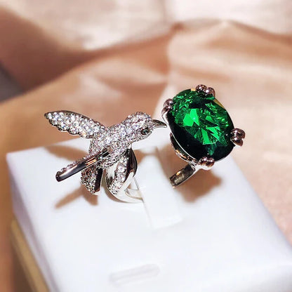 "Sunny" Hummingbird Ring