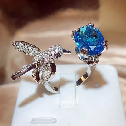 "Sunny" Hummingbird Ring