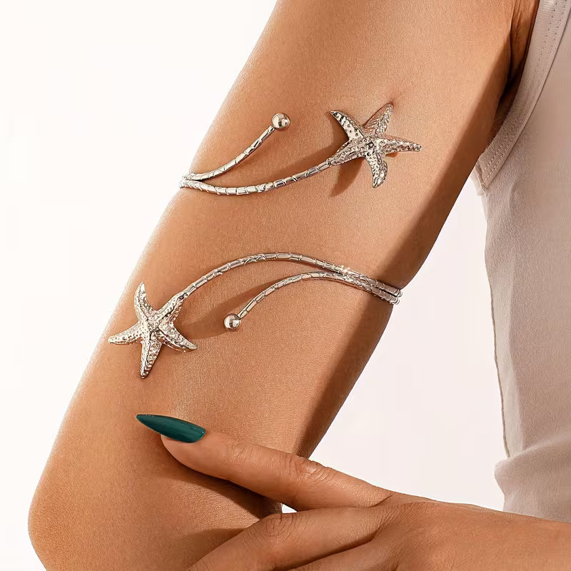 Gold Starfish Arm Cuff