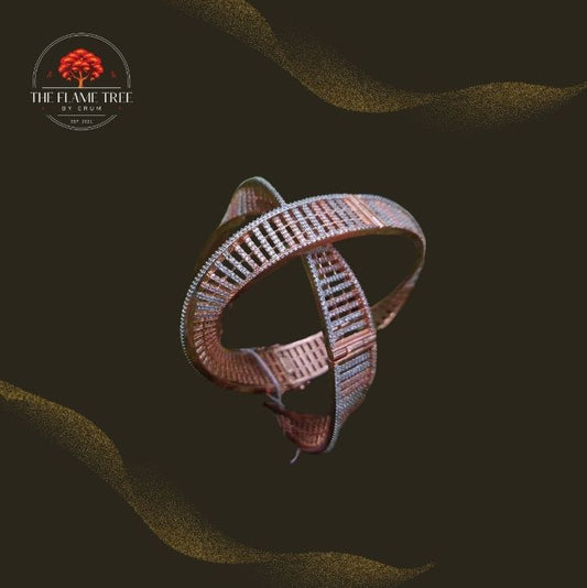 Rose Gold Glow Bangles