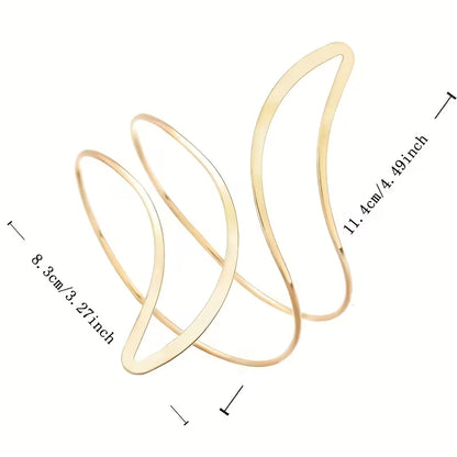 Gold Swirl Wrap Upper Arm Cuff